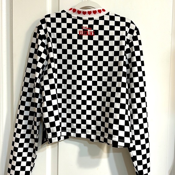 FILA Disney Villains BNWT Checkered Crop Top - Picture 3 of 7